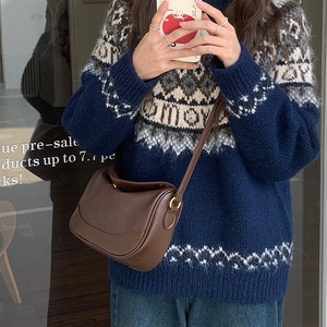 Sac à main Merard pour femme, marron, à bandoulière unique, avec boucle magnétique, résistant à l'eau, pour un usage quotidien, hiver 2024 - Product Image 1