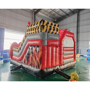 Château gonflable de <span class=keywords><strong>camion</strong></span> de pompiers à succès, château gonflable avec toboggan, château gonflable pour enfants - Product Image 5