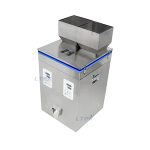 LT-W200D <span class=keywords><strong>pas</strong></span> <span class=keywords><strong>cher</strong></span> petit café maïs farine de blé lait en poudre pochette pesage Machine de remplissage Double trémie distributeur remplissage de grains - Product Image 2