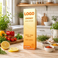 Stylo diffuseur d'huiles essentielles ultra-mince 2026 de qualité supérieure, à base d'ingrédients naturels, 500 utilisations, Maka Mullein Mélatonine, avec logo OEM, en boîte