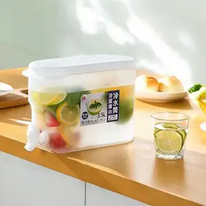 2024 Nueva tetera fría con grifo La olla moderna simple de limón y fruta para bebidas frías y calientes se puede poner en el refrigerador.