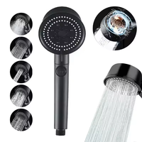 Pommeau de douche d'arrêt d'eau de salle de bain haute pression avec pommeau de douche à 6 modes