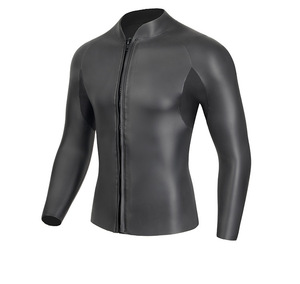 Top con cremallera frontal para natación, esnórquel, chaqueta de surf, chaleco de entrenamiento, <span class=keywords><strong>traje</strong></span> de Triatlón de piel suave, chaqueta de <span class=keywords><strong>neopreno</strong></span> de 3mm para hombre - Product Image 1