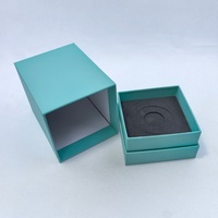 Emballage en papier rigide personnalisé de luxe pour flacon de parfum, boîtes à bougies avec insert en mousse