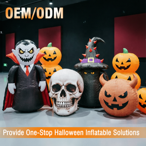 Personnages gonflables publicitaires d'Halloween personnalisés pour l'extérieur, avec LED, pour voiture, fantôme, citrouille, jardin, cour, fête, événement - Product Image 1