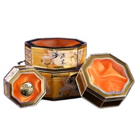 Boîte en plastique octogonale de luxe, boîte pour emballer des nids d'oiseaux, boîte pour cordyceps sinensis