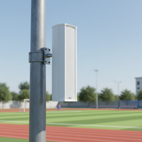 Altavoz de Columna Activo Thinuna IP-40SK-BS de 40W para Redes IP, Sistema de Sonido para Iglesias, Altavoz de Pared Impermeable para Megafonía