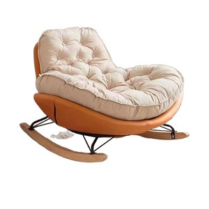 Fauteuil à bascule, simple et moderne, fauteuil inclinable confortable en nid d'abeille, pouf, siège individuel, usage domestique, salon, adulte, balcon - Product Image 5