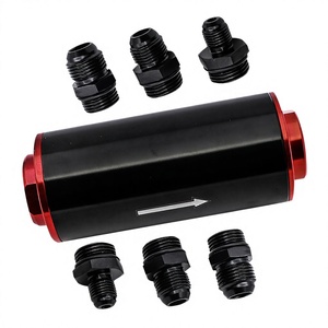 Filtro de Combustible Universal de 50 mm de Aleación de Aluminio con Conexiones AN6 AN8 AN10 para Modificación Automotriz - Product Image 3