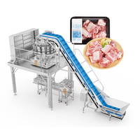 Machine de pesage combinée automatique PLC 360 BPM, machine de remplissage et de scellage de sachets, machine pour sachets souples pour aliments en sacs plastiques