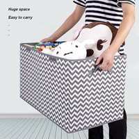 Grand coffre à jouets avec couvercle pliable et robuste boîtes de rangement pour jouets bacs paniers pour enfants, garçons, filles, pépinière, salle de jeux