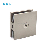 Support mural carré en laiton KKZ pour panneau de verre trempé, pince de fixation pour porte de douche en verre trempé