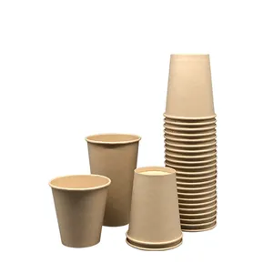 热卖定制高品质咖啡纸杯供应商出售工艺纸茶杯套装一次性外卖茶杯接受