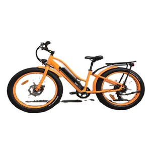 מכירה ישירה במפעל בסין אופני קרוזר חשמליים בגודל 26 אינץ' עם מנוע 48V 500W באפנג אופניים חשמליים קרוזר חשמליים