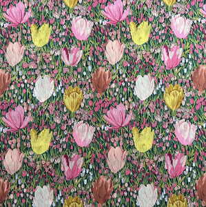 Fabrika özelleştirilmiş baskılı çiçek pamuklu kumaş Liberty Tana çim Poplin pamuklu kumaş bluz elbise için - Product Image 4