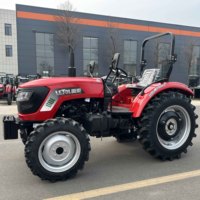 Offre Spéciale – Tracteur de Jardin Compact 4x4 Diesel, Mini-tracteur Agricole 40cv 45cv 50cv avec Fraise Rotative, Tondeuse et Cabine