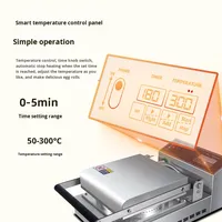 Machine à gaufres professionnelle Blios, fabrication directe usine, robuste, économe en énergie, en acier inoxydable, 110V 60Hz, pour la restauration commerciale