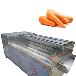 304 Stainless Steel Root Vegetable Washing Peeling Machine Beetroot Ginger Cleaning Peeling Processing Equipment