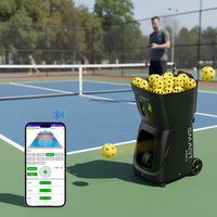 Machine à balles de tennis professionnelle PUSUN PP-SMART PRO avec une portée de 26 m et une vitesse de 20-120 km/h - Conception durable et écologique