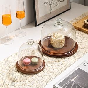 ฝา<span class=keywords><strong>ค</strong></span>รอบเ<span class=keywords><strong>ค</strong></span>้กแก้วขายส่ง สำหรับโชว์เค้ก <span class=keywords><strong>ขนม</strong></span> และอาหารในงานปาร์ตี้ - Product Image 5