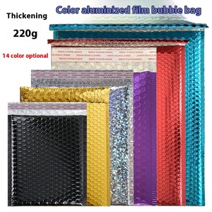Sobres de burbujas de papel de aluminio personalizados Bolsas de embalaje de logística de comercio electrónico transfronterizo Bolsas exprés de espuma para ropa Piel directa - Product Image 1