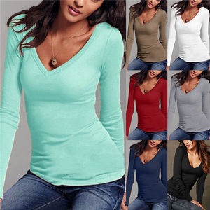 <span class=keywords><strong>Maglietta</strong></span> a Maniche Lunghe <span class=keywords><strong>Nera</strong></span> con Stampa Puff Personalizzata Eco-Friendly Plus Size per Donne, Prodotta in Cina - Product Image 6