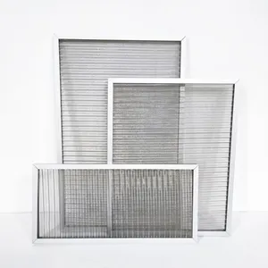 G4 Aluminum Alloy Waved Mesh Washable Mesh Pre Filter for Air Filtration System
