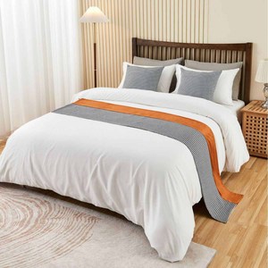 Hotel di lusso letto corridori con Design Jacquard stile semplice foglio tipo cuscino Set 300tc Thread Count per tutte le stagioni - Product Image 2
