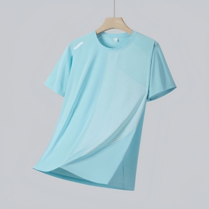 T-shirt de sport en polyester élastique anti-plis 300 grammes, impression 3D personnalisée 2026 - Product Image 5