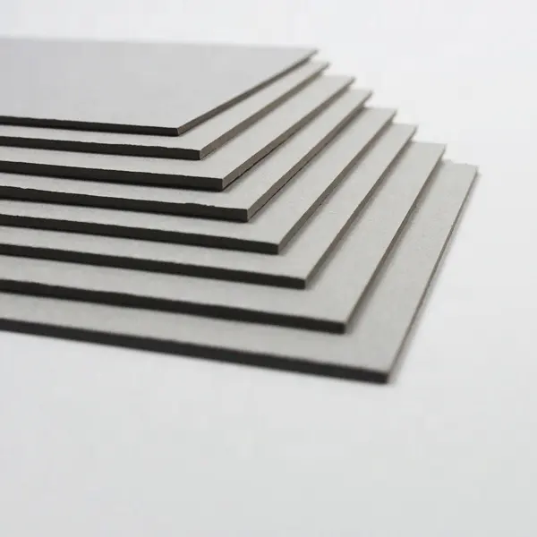 China fábrica fornecer 1200g papel cinza cartão duro