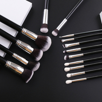 Ensemble de 15 pinceaux de maquillage de qualité supérieure, prix bas, fabrication de maquillage, vente en gros, label privé, vegan, personnalisé