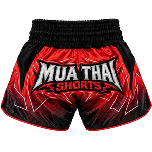 Custom Unisex Muay Thai Boxing <b>Shorts</b> <b>Kickboxing</b> Training Sublimation MMA Fight Wear Front Breathable Lightweight Martial Arts - Product Image 1