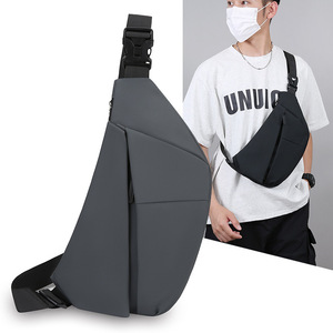 Bolso de pecho impermeable para hombre, con cremallera multicapa, gran capacidad, ligero, tipo bandolera, para uso diario, viajes al aire libre, uso informal - Product Image 3
