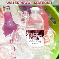 Étiquettes adhésives BOPP personnalisées imperméables pour bouteilles de jus et d'eau minérale, impression UV/numérique, MOQ 500 pièces