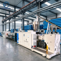 Ligne d'extrusion de tuyaux UPVC pour puits profonds, machine automatique à double vis pour la fabrication de tuyaux de gaine, pompe à eau pour forage, haute économie d'énergie