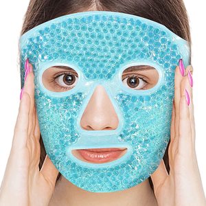 Cooling Ice Face Mask for Reducing Puffiness Sinus Redness Pain Relief Dark Circles Migraine Hot/Cold Pack Pack Soft Plush