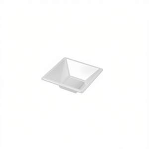 Disposable <b>Plastic</b> Tray 1018R CUENCO CUADRADO BLANCO 12X12X5.2CM Reusable Food Storage <b>Container</b> 12U Injection Stackable - Product Image 1