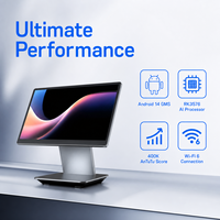 ZOLON AS10 Dual Screen POS 15.6"+10.1" Layar Sentuh NFC Android 14 GMS Mesin Kasir untuk Pelanggan NPU AI MOQ Rendah 10pcs
