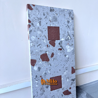Panneaux de carreaux de terrazzo en ciment préfabriqué Jeu de marches et contremarche d'escalier