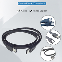 Kabel Esata Ke Sata Berkualitas Tinggi dengan Kabel Daya 6 Gbps SATA III Ke ESATA