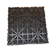 Carreaux de terrasse en bois extérieurs interlock carreaux de terrasse pour patio balcon base en plastique