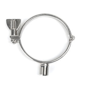 Yüksek kaliteli SS304 paslanmaz çelik boru kelepçesi 1/2 "-6" konu çubuk G1/2 "pürüzsüz yüzey boru askıları/olta tutucular adedi 1 parça - Product Image 5