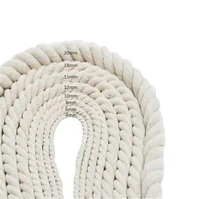 Cordón de Macramé Trenzado en Oferta, <span class=keywords><strong>Cuerda</strong></span> de Algodón Natural de 3mm, 4mm y <span class=keywords><strong>5mm</strong></span> - Product Image 5