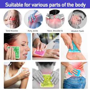 Compresas de Gel Frío/Caliente Reutilizables de Perlas Acuáticas Redondas de Diseño Personalizado, Clase Médica I, con Alivio del Dolor - Product Image 4