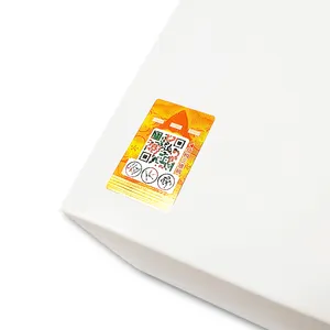 Etiquetas 3d invioláveis de código de barras, códigos qr anti-escareamento para cuidados com a pele, etiquetas de embalagem personalizada