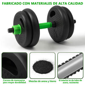 Set de Mancuernas Ajustables de 40 kg para Fitness en Stock con Barras Multifunción Suaves Agarre Antideslizante Brazos Uso Doméstico Envío Rápido - Product Image 4