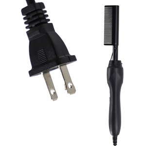 Plancha de Pelo Eléctrica con Cepillo de Cobre, Temperatura Ajustable, Uso Doméstico, Dientes de Acero Inoxidable, Cuerpo de ABS - Product Image 3