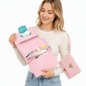 Bolsa de Almacenamiento para Cochecito de Bebé, Bolsas para Pañales, Bolsas Organizadoras de Pañales para Carritos de Bebé, Bolsa Bordada para Mamá para Actividades al Aire Libre - Product Image 1