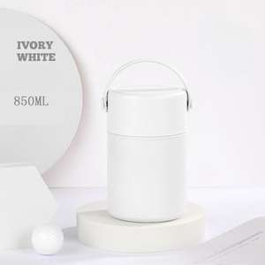 Thermos isotherme à double paroi en acier inoxydable pour aliments, écologique, avec cuillère, portable - Product Image 3