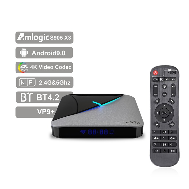 IHOMEMIX A95X F3 AIR Amlogic S905X3 Tv Android 9 RGB Light TV BOX Smart Tv Box Android 2GB 16GB